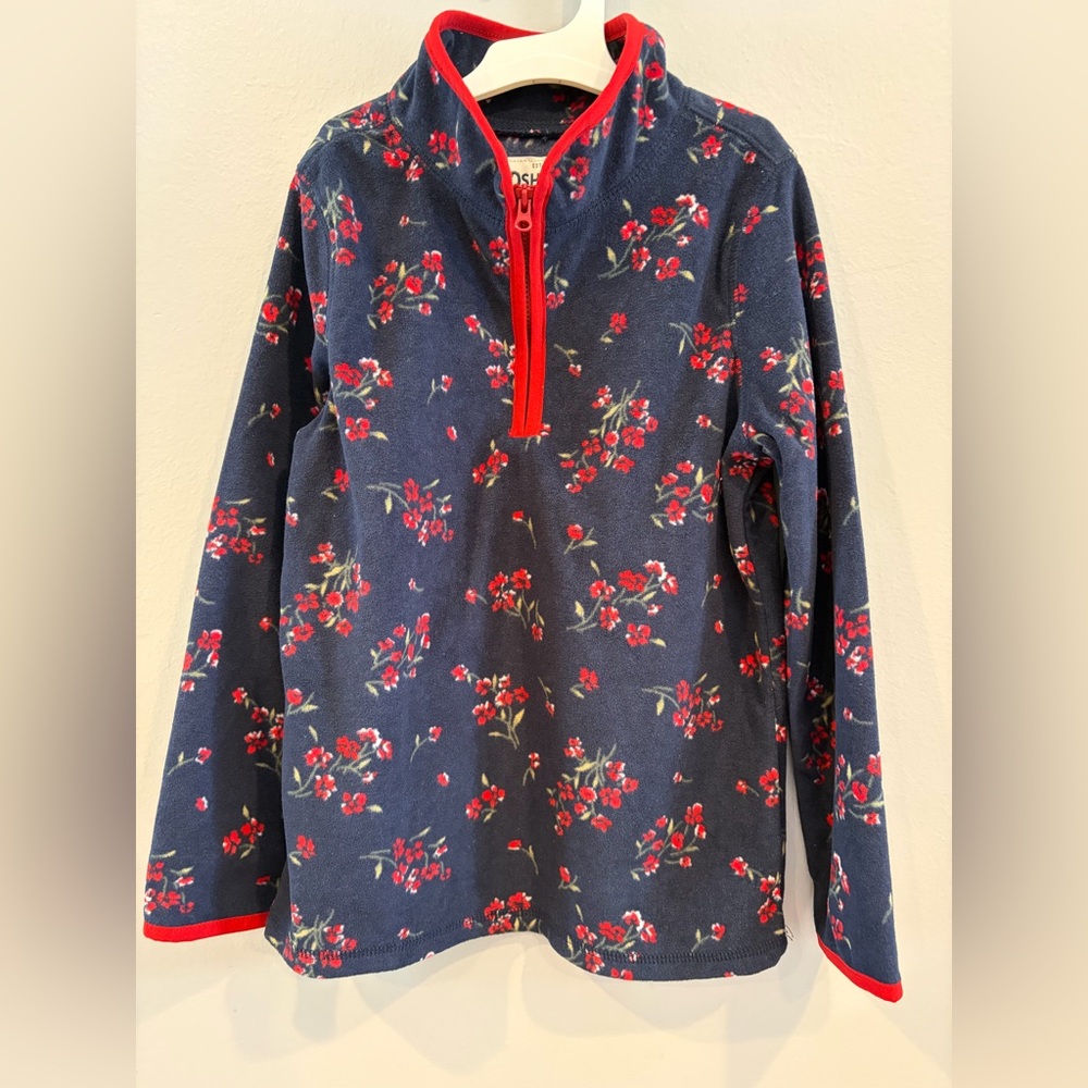 Girls Floral Fleece